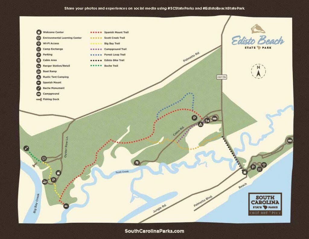 Trails to Hike Bike or Walk on Edisto Beach